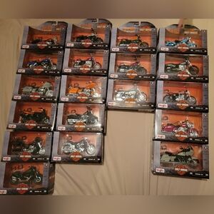 Harley-Davidson die cast motorcycles